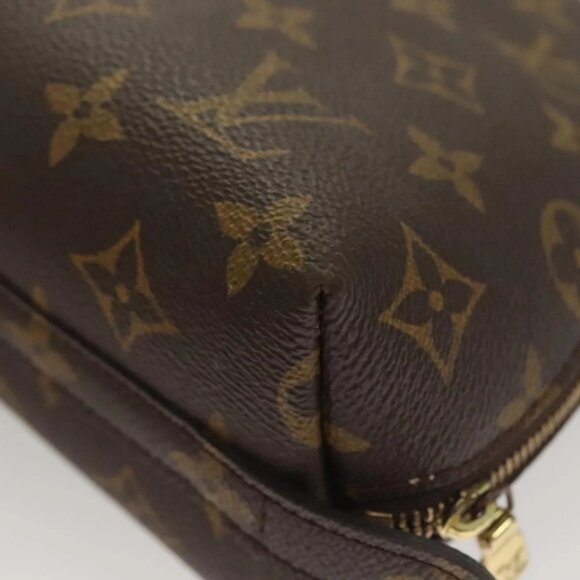 LOUIS VUITTON Monogram Trousse Demi Ronde Cosmetic Pouch LV Auth - Picture 10 of 16